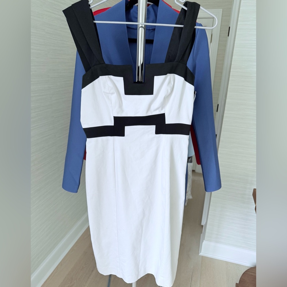 Elegant Black and White Dress